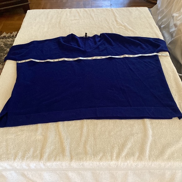 Eileen Fisher from Neiman’s gorgeous blue merino wool blend oversized sweater. - Picture 12 of 12